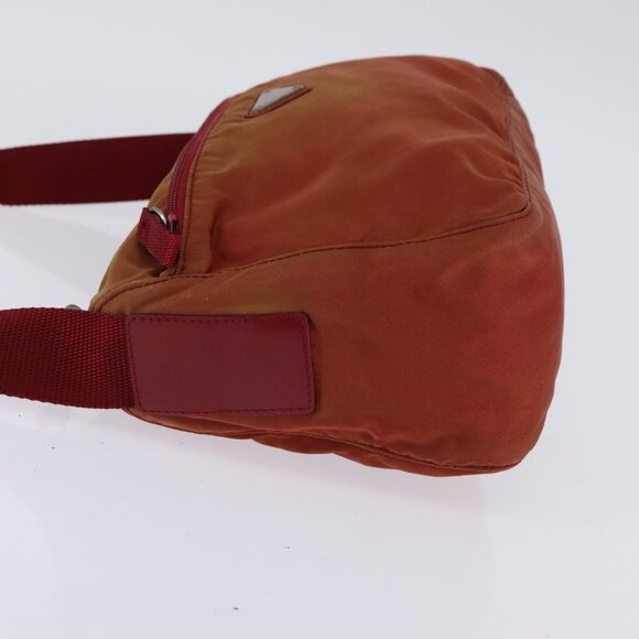 PRADA Shoulder Bag Nylon Red Silver Auth - Picture 5 of 16